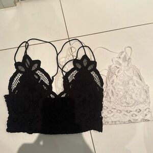 Black and White Free People FP One Adella Bralette